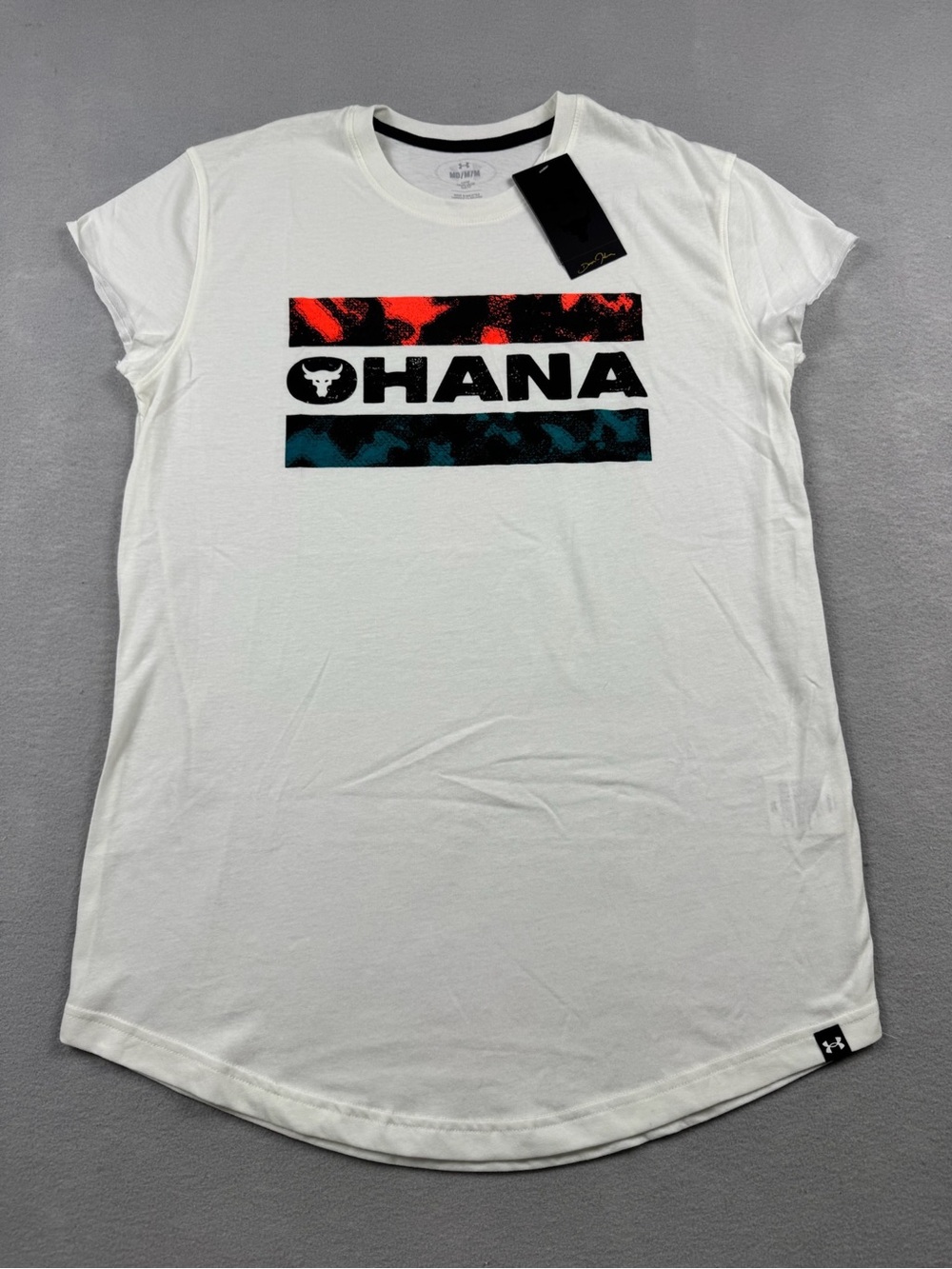 Under Armour Project Rock Ohana Family T Shirt Mens M Gym Workout Top NWT